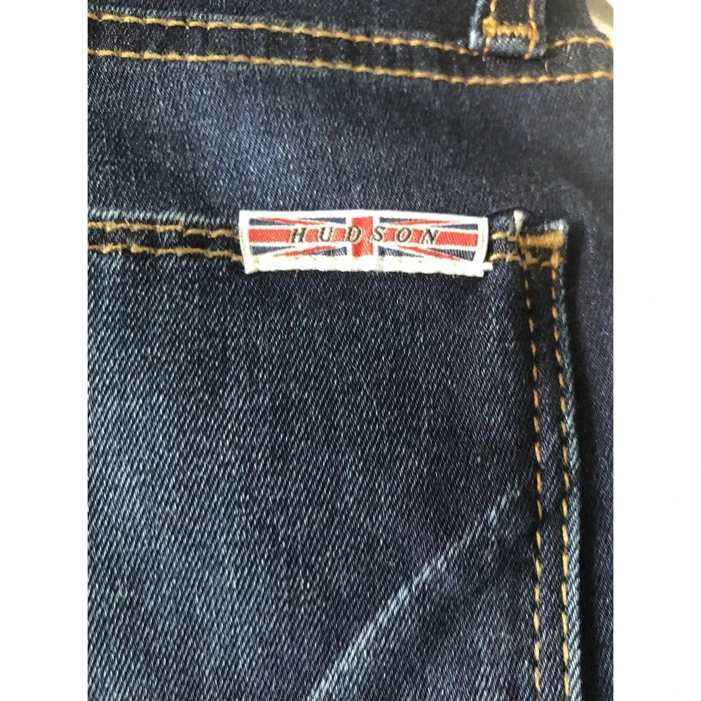 Women's Hudson Natalie Mid rise Ankle Super Skinny Blue Jeans size 24 New